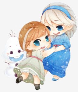 Poster Elsa e Anna Cute