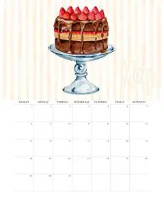 5 Calendario Cake Maio