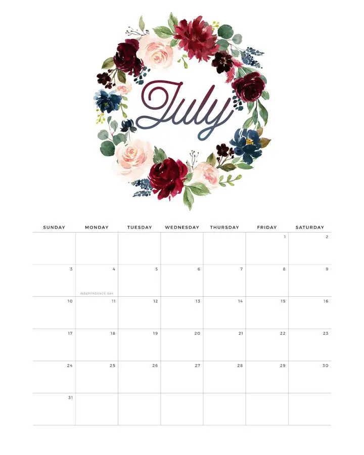 7 Calendario 2022 Julho