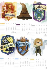 Calendario 2022 Harry Potter 2