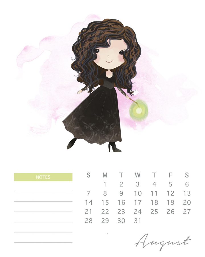 Calendario Harry Potter Agosto