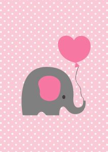 Poster Elefantinho coracao