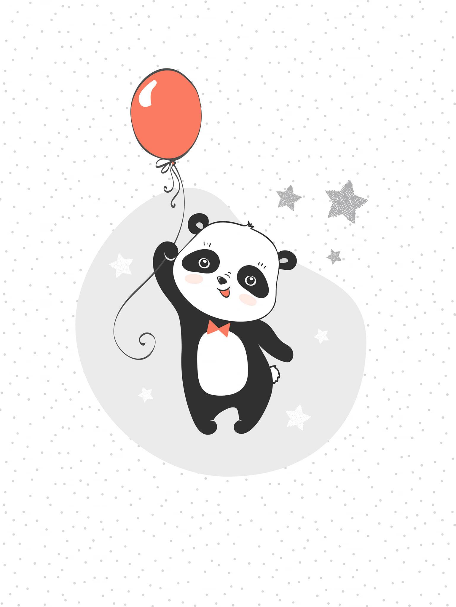 Poster Panda balao