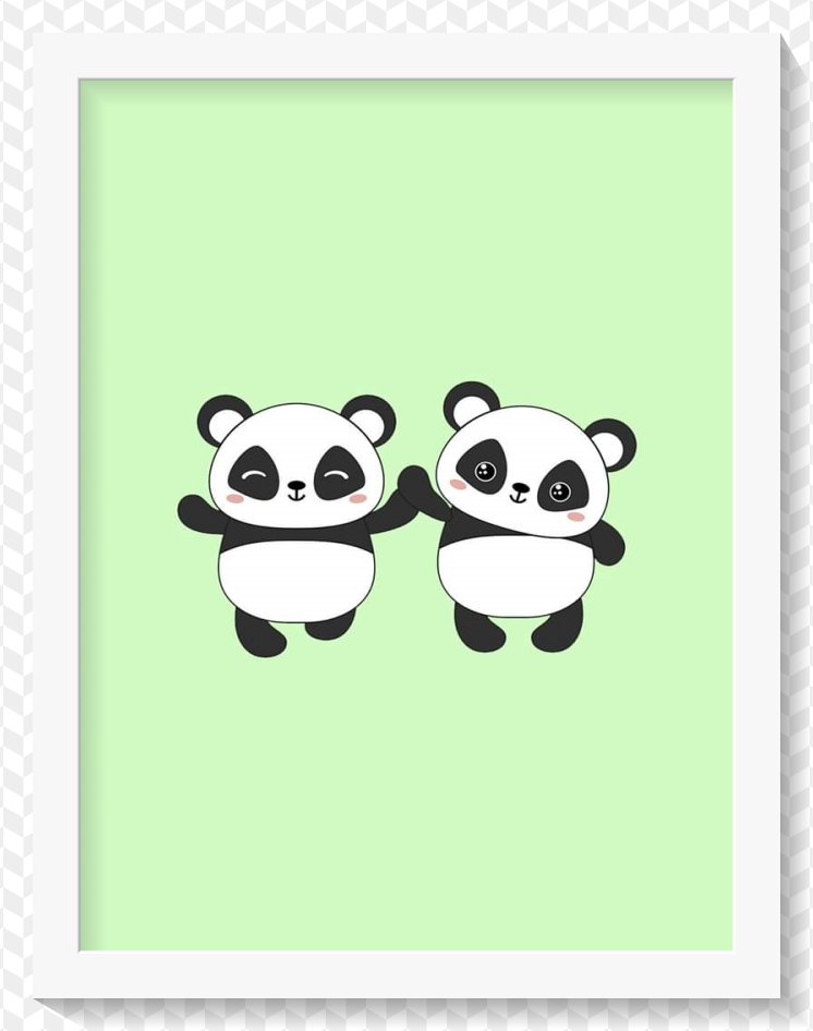 Poster Quadro Pandas
