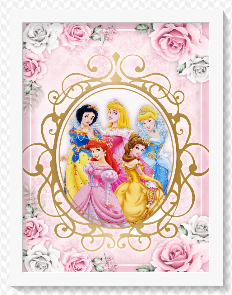 Poster Quadro princesas