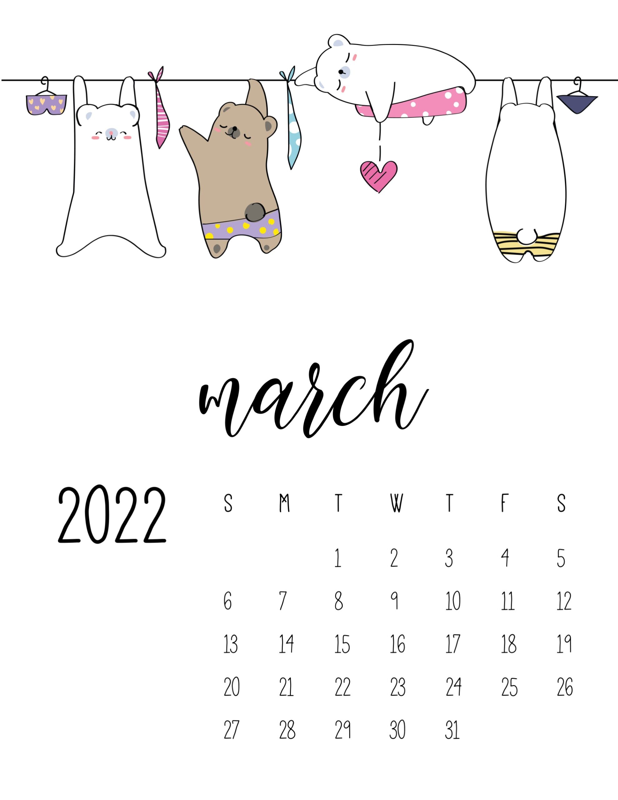 Calendario 2022 lavanderia marco