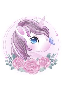 Poster Unicornio Rosa