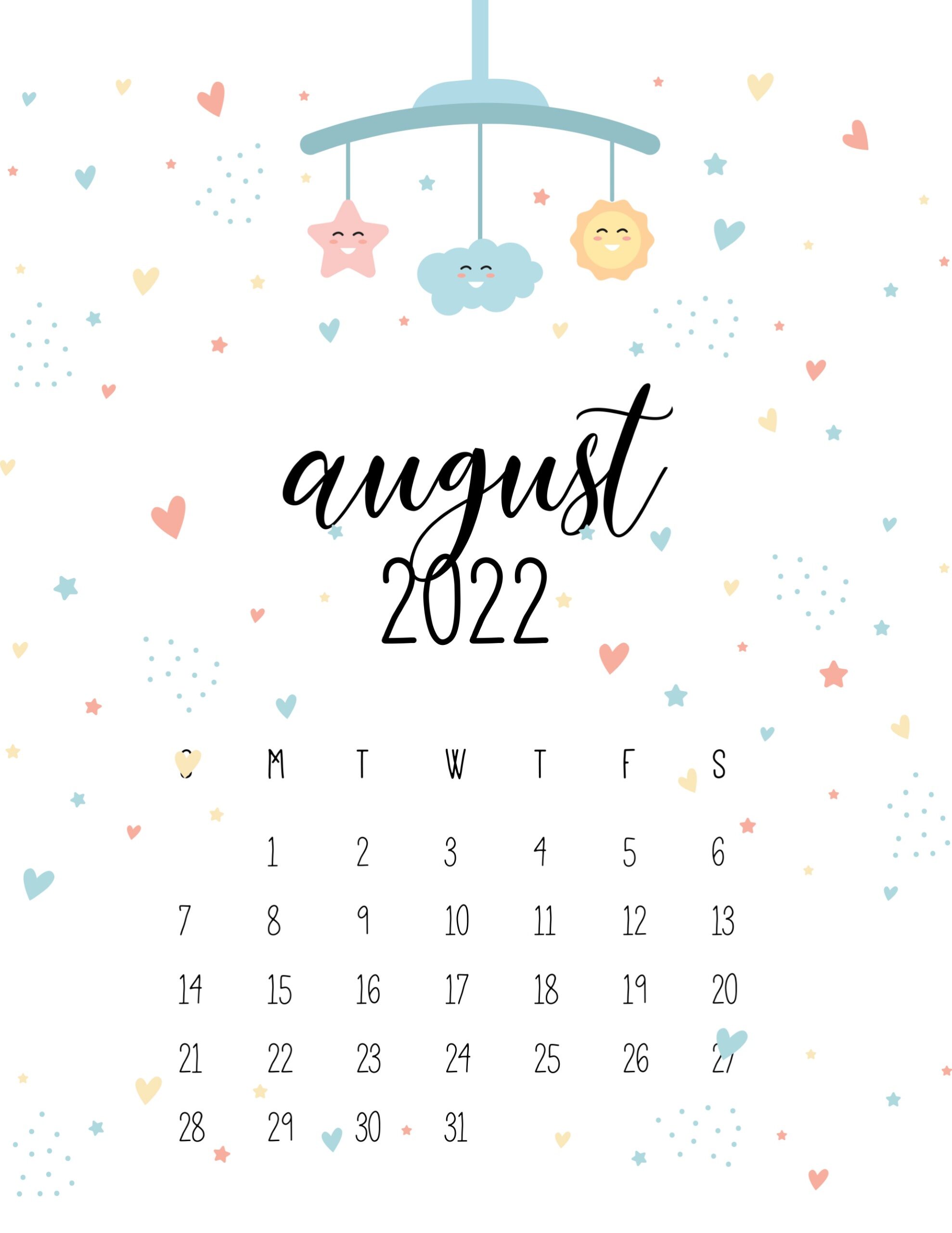 calendario 2022 baby abril agosto
