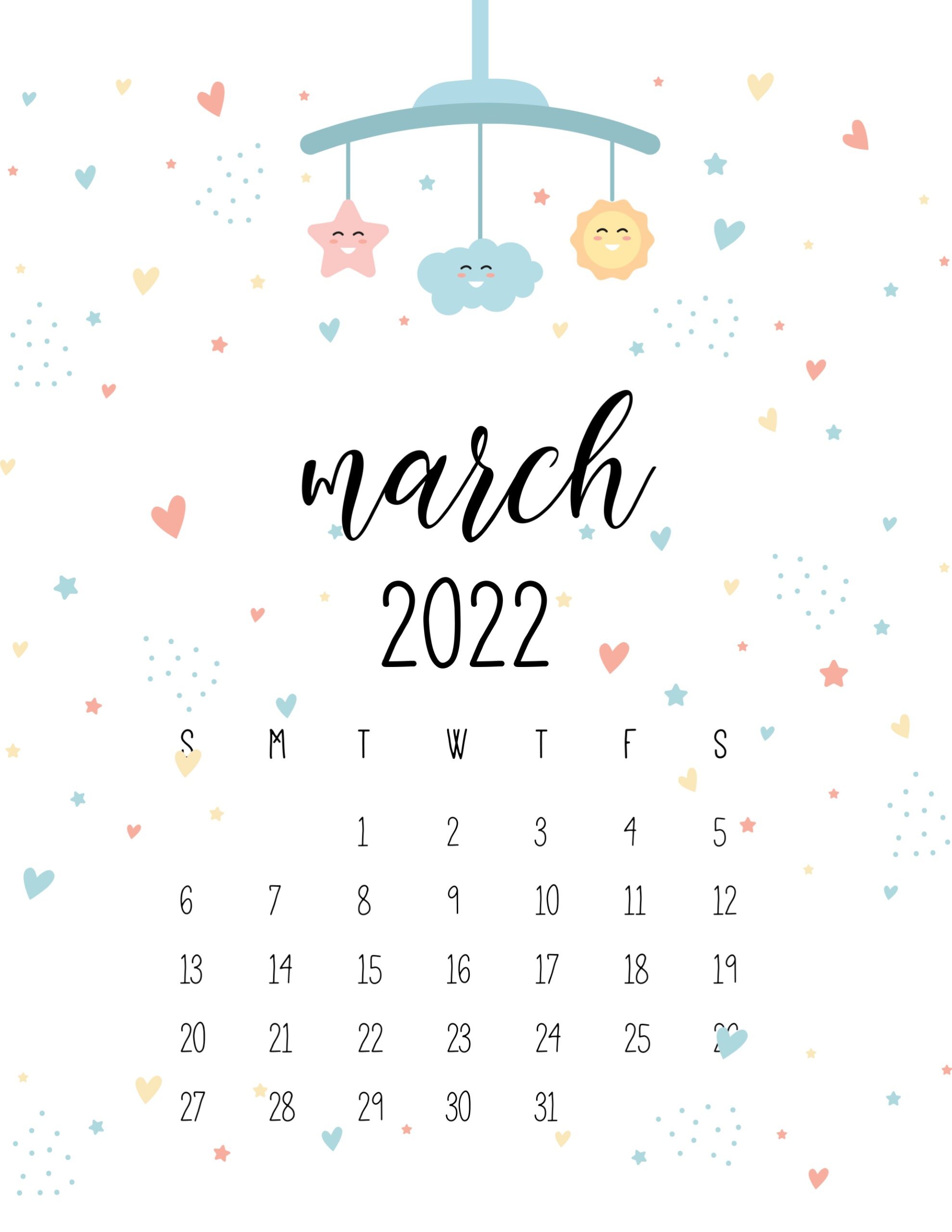 calendario 2022 baby abril marco