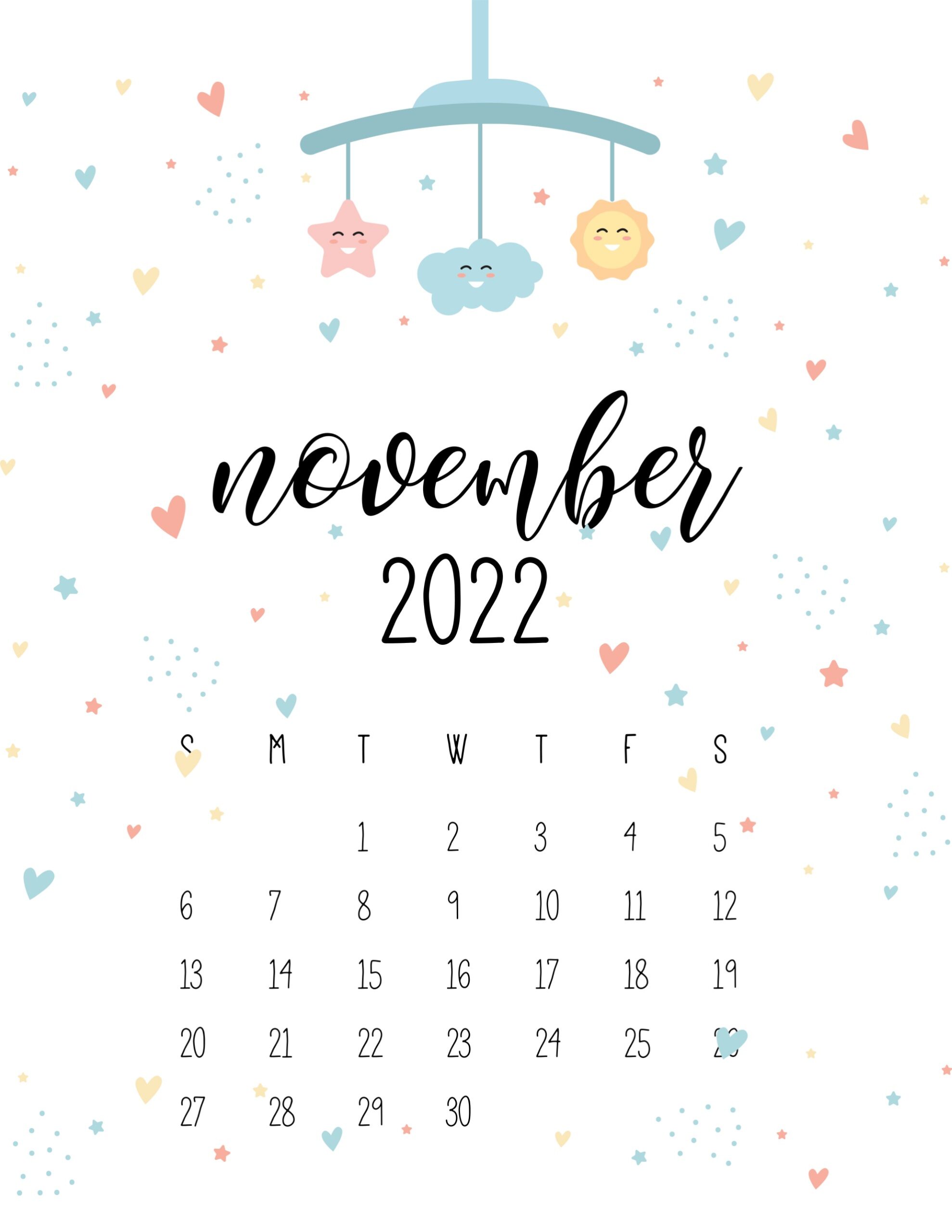 calendario 2022 baby abril novembro