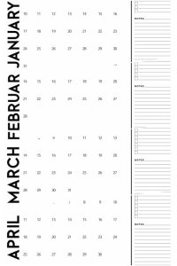 calendario 2022 basico com anotacoes para imprimir