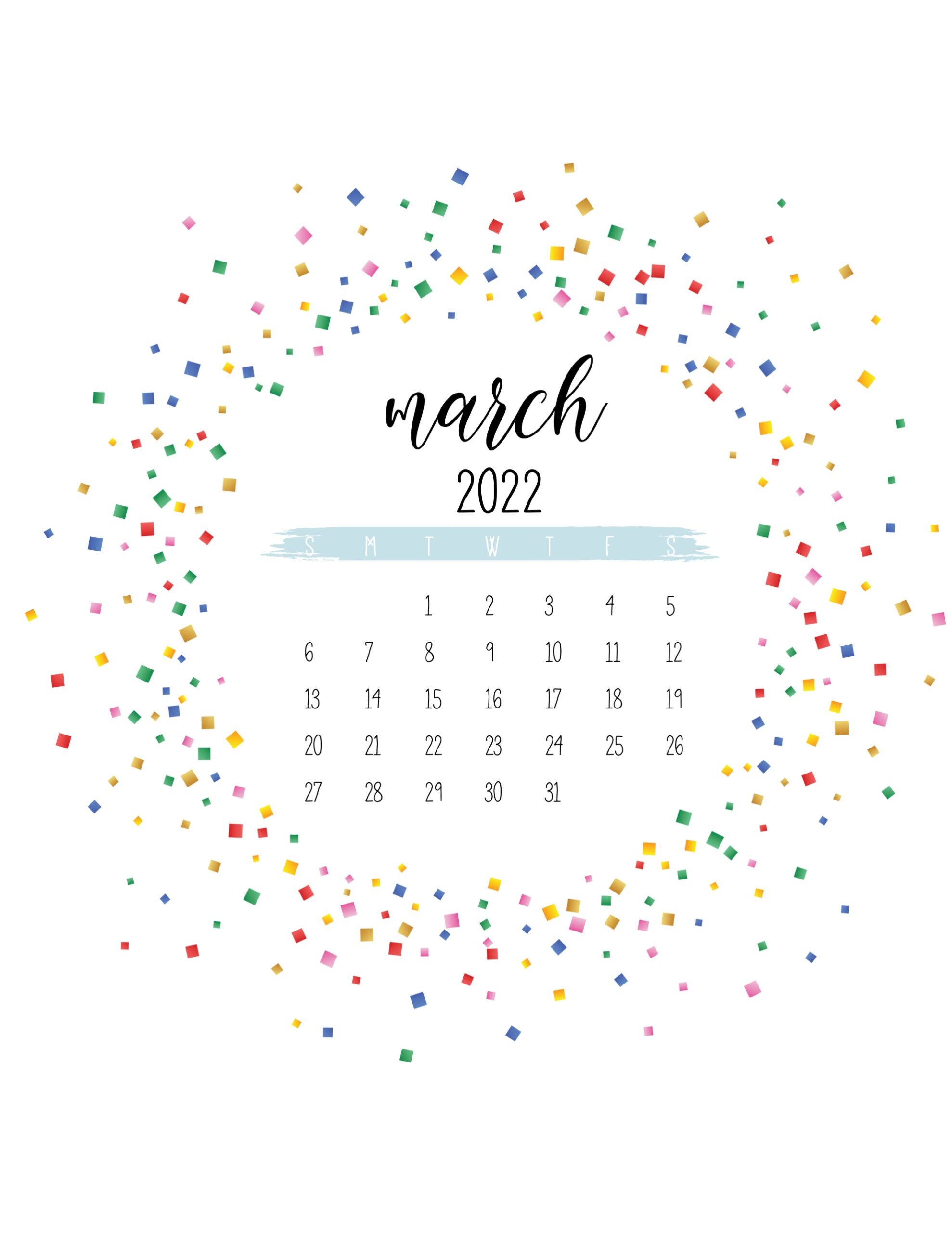 calendario 2022 confete marco