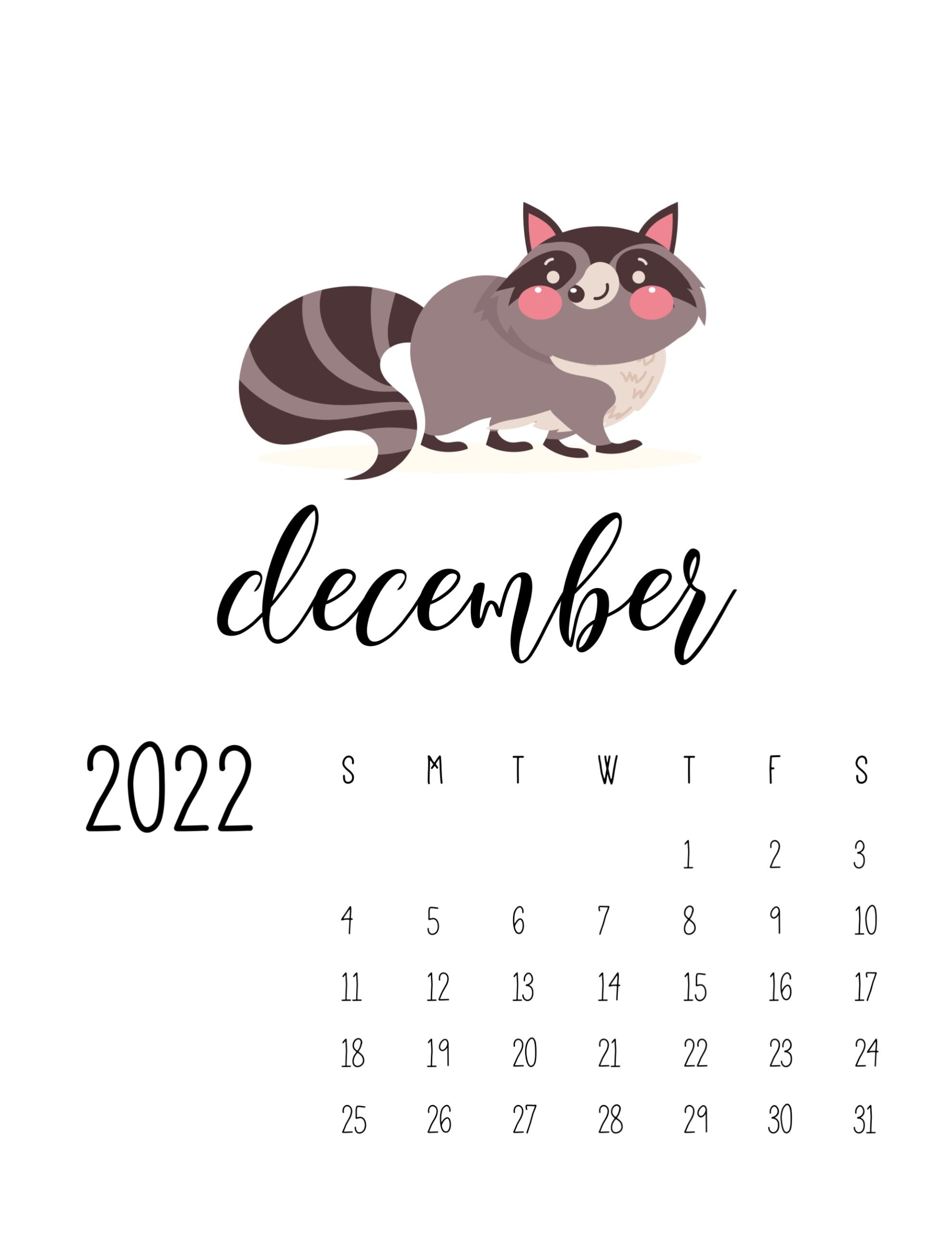 calendario 2022 vida selvagem dezembro