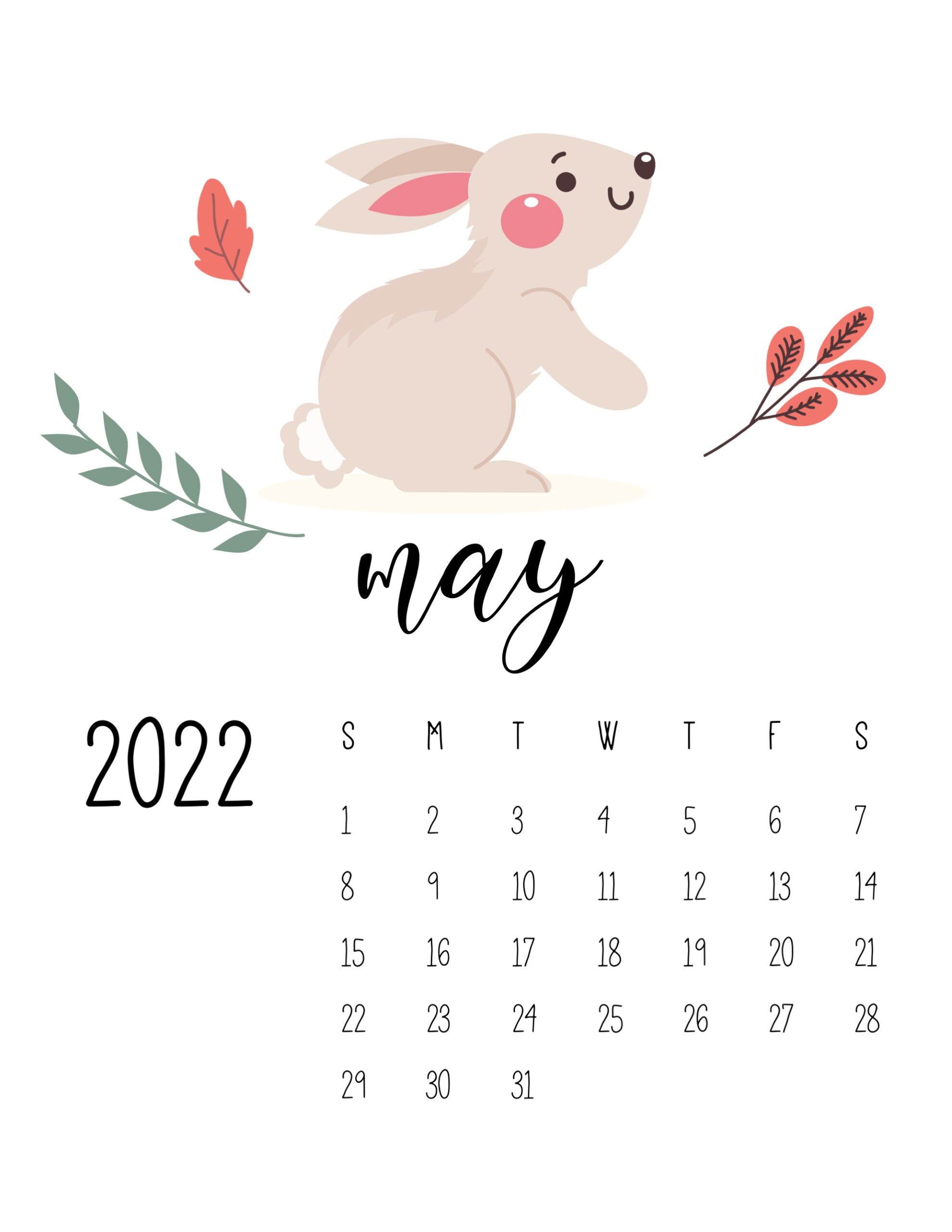 calendario 2022 vida selvagem maio