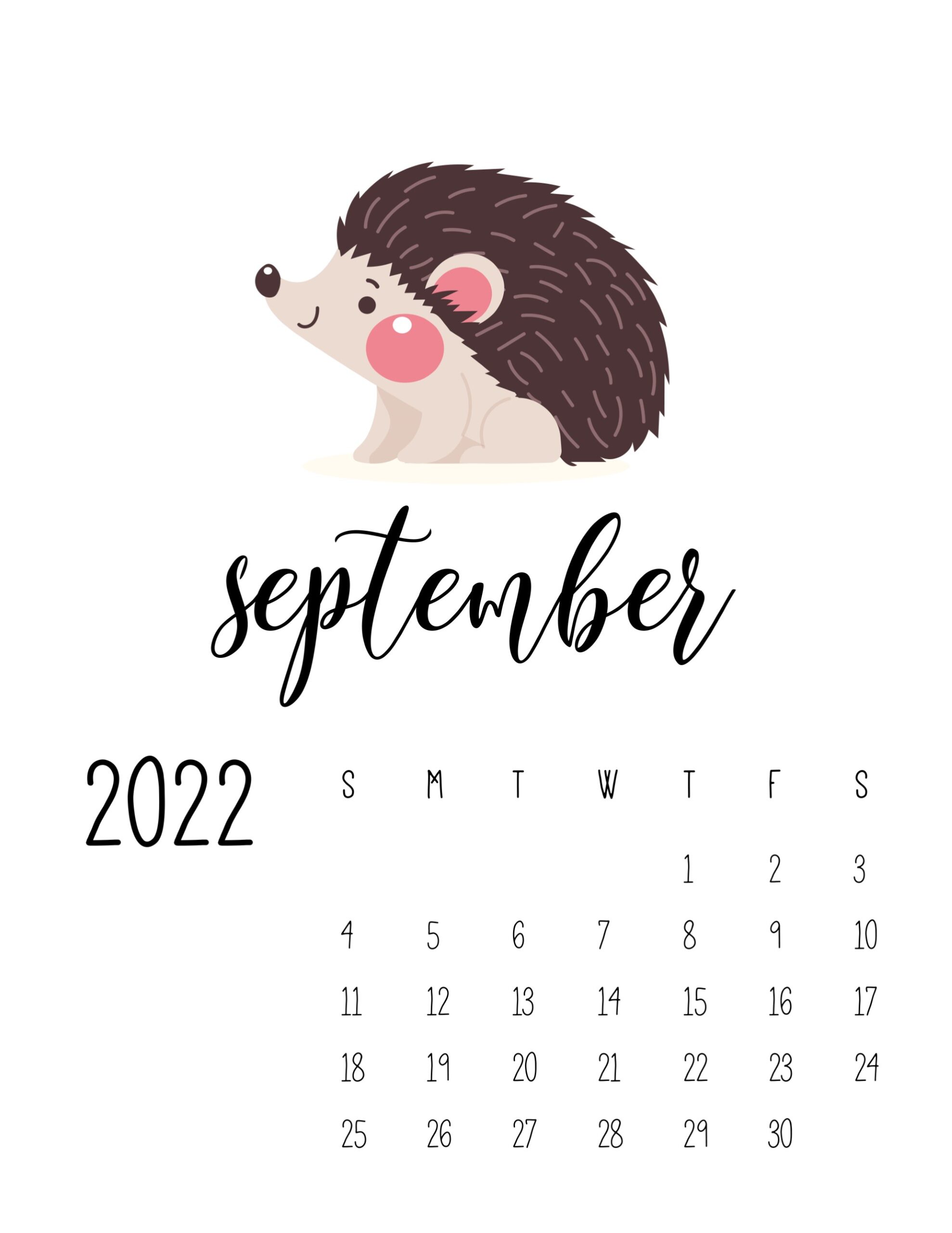 calendario 2022 vida selvagem setembro