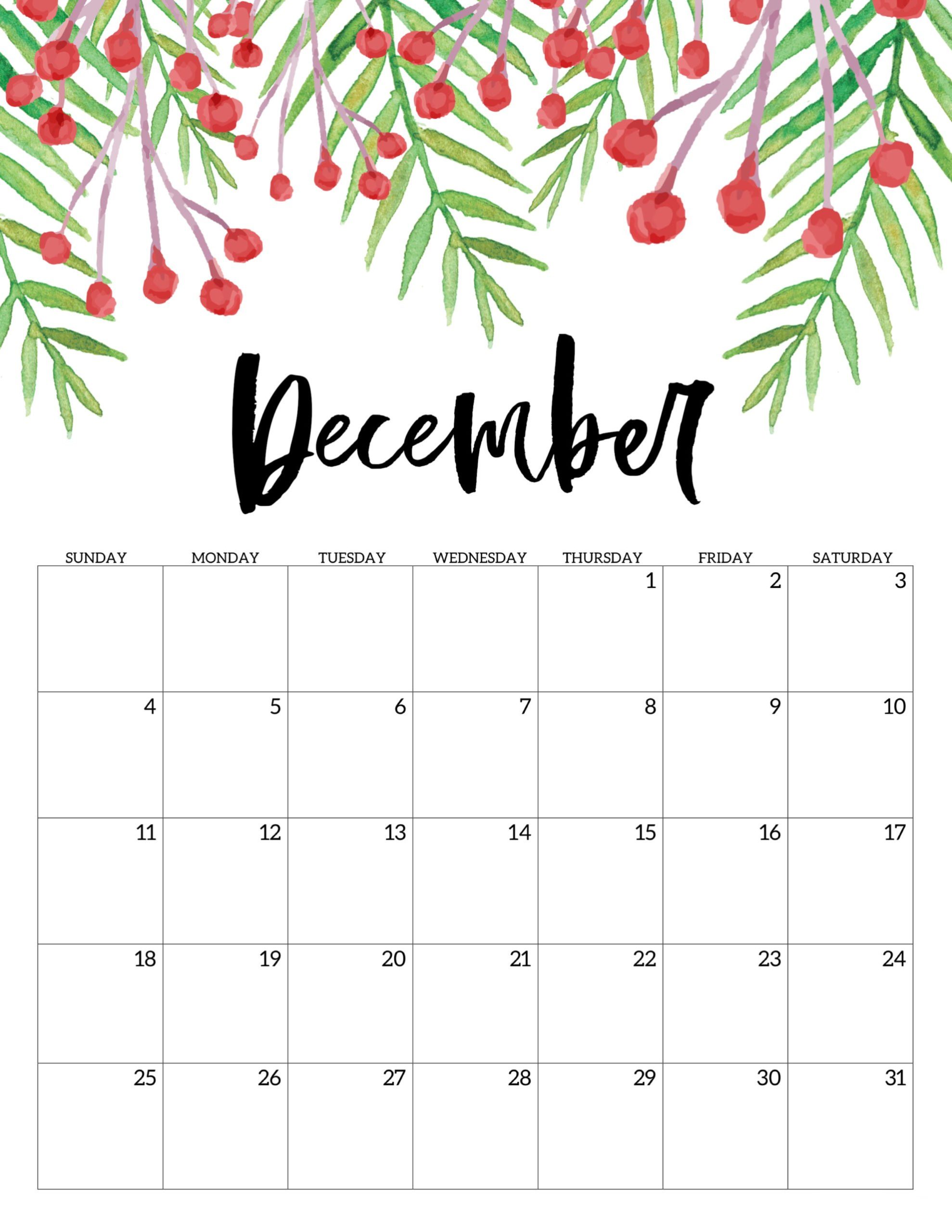 Calendario 2022 Floral Dezembro 3