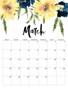 Calendario 2022 Floral Marco