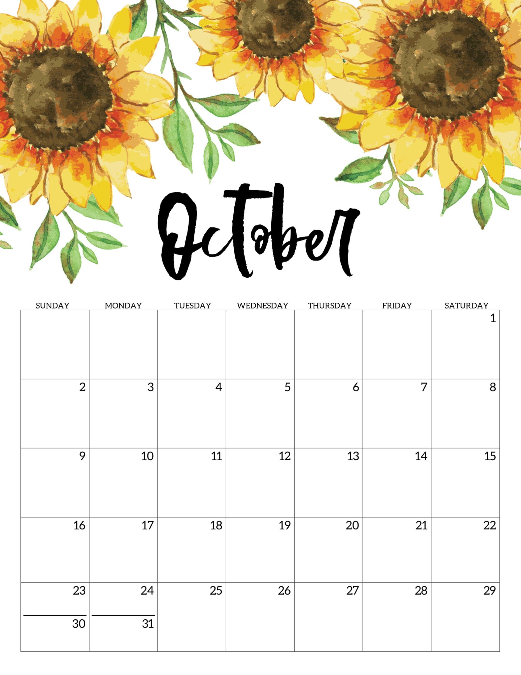 Calendario 2022 Floral Outubro 3