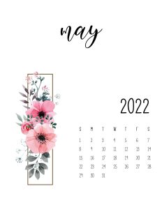 Calendario 2022 Floral maio 5
