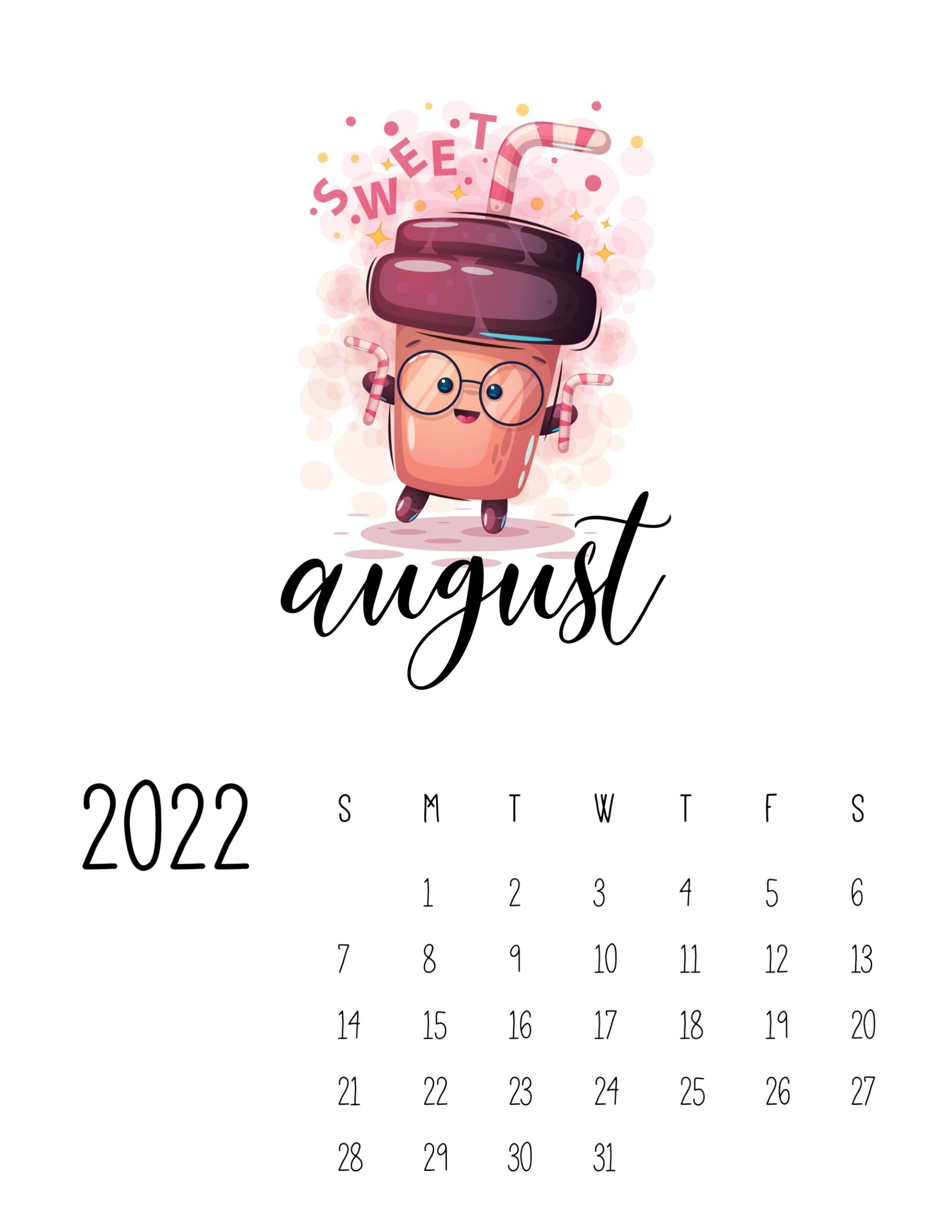 calendario 2022 coffee agosto