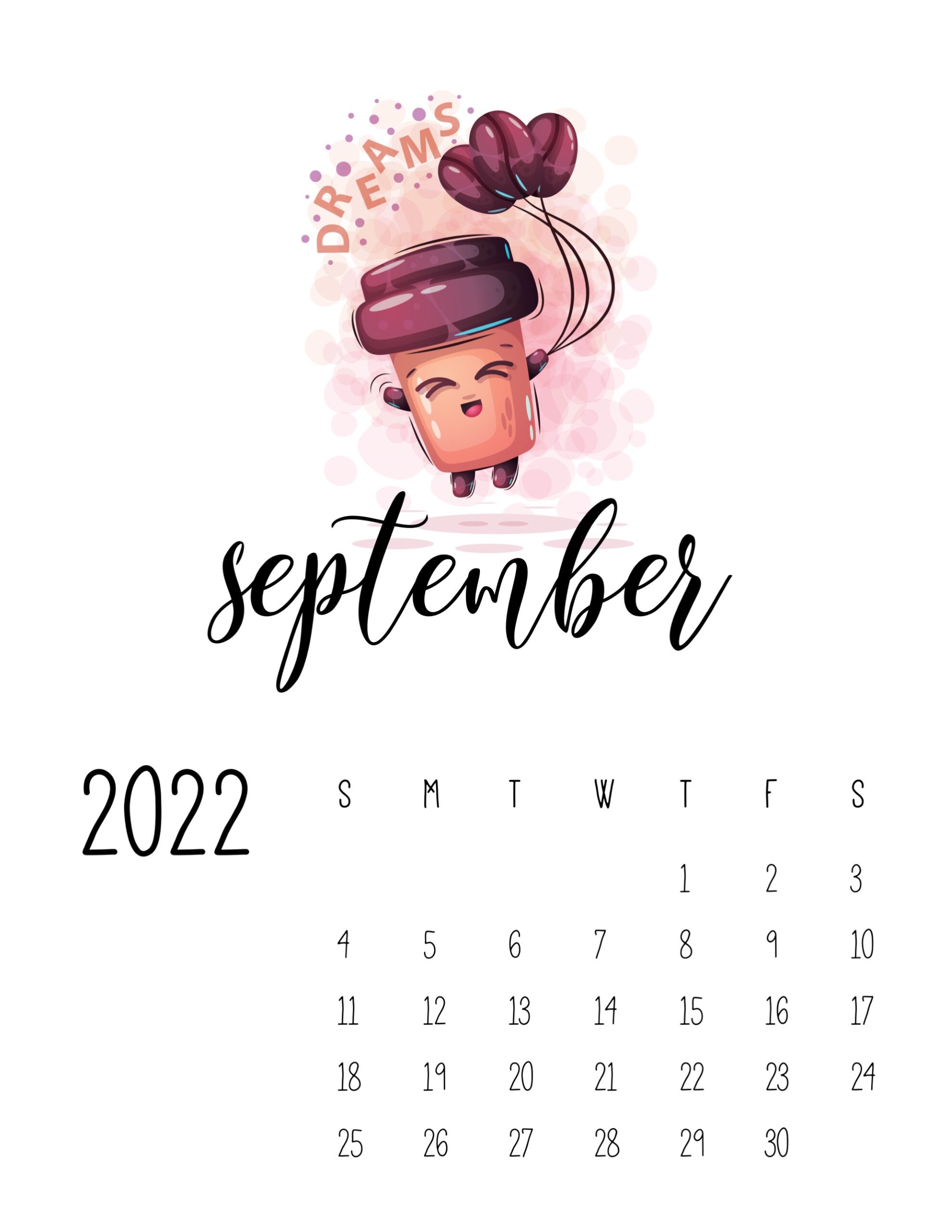 calendario 2022 coffee setembro