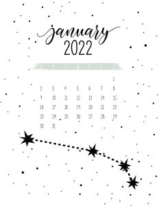 calendario 2022 constelacoes janeiro