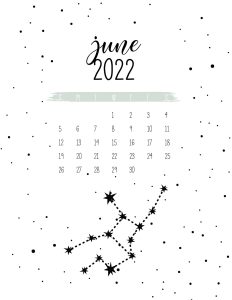 calendario 2022 constelacoes junho