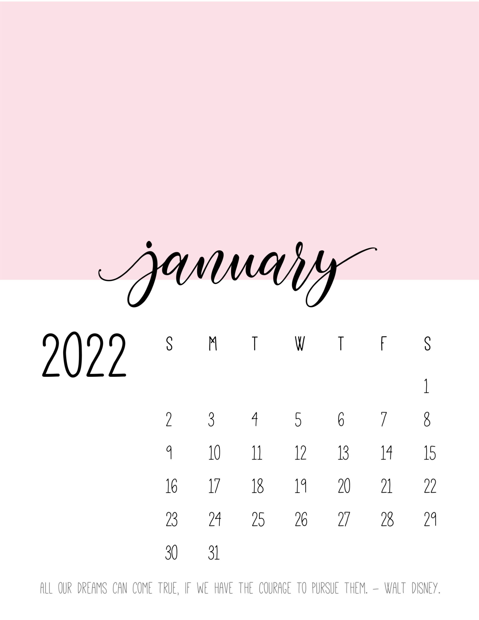 calendario 2022 cores janeiro