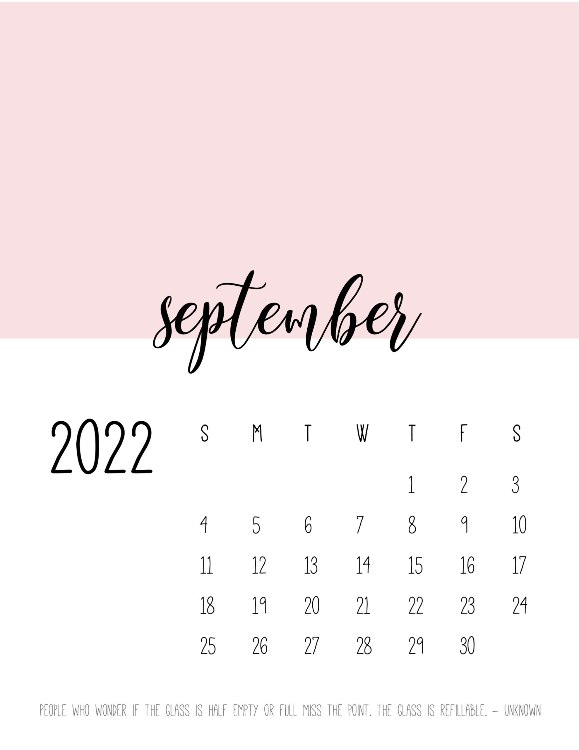 calendario 2022 cores setembro