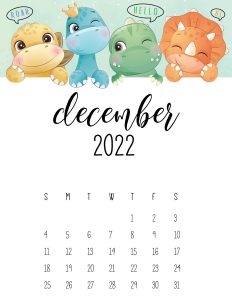 calendario 2022 dino dezembro