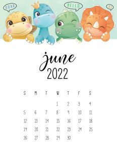 calendario 2022 dino junho