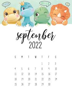 calendario 2022 dino setembro