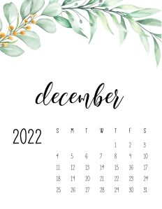 calendario 2022 folhas dezembro 1