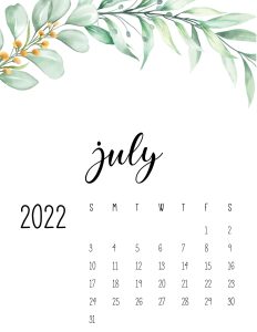 calendario 2022 folhas julho 1