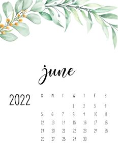calendario 2022 folhas junho 1