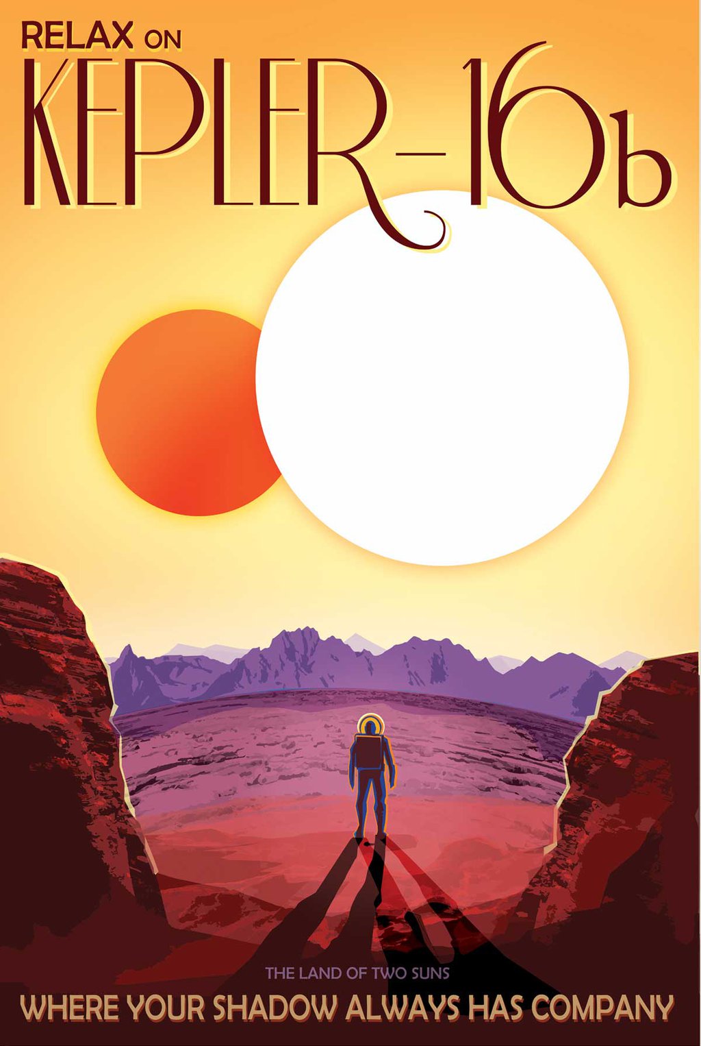 Poster Nasa Kepler16b para imprimir