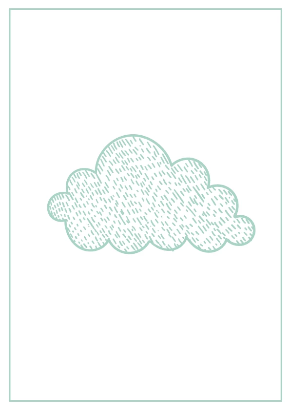 Poster Nuvem para imprimir 1
