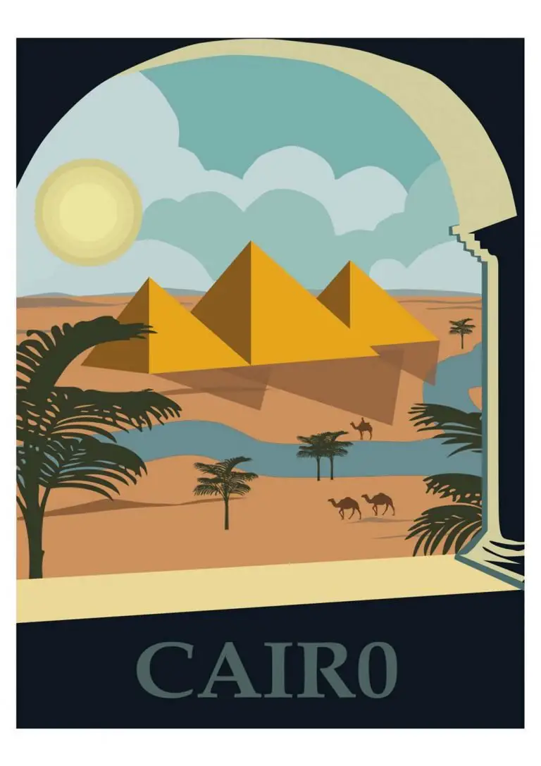 Poster Vintage Cairo Egito para imprimir