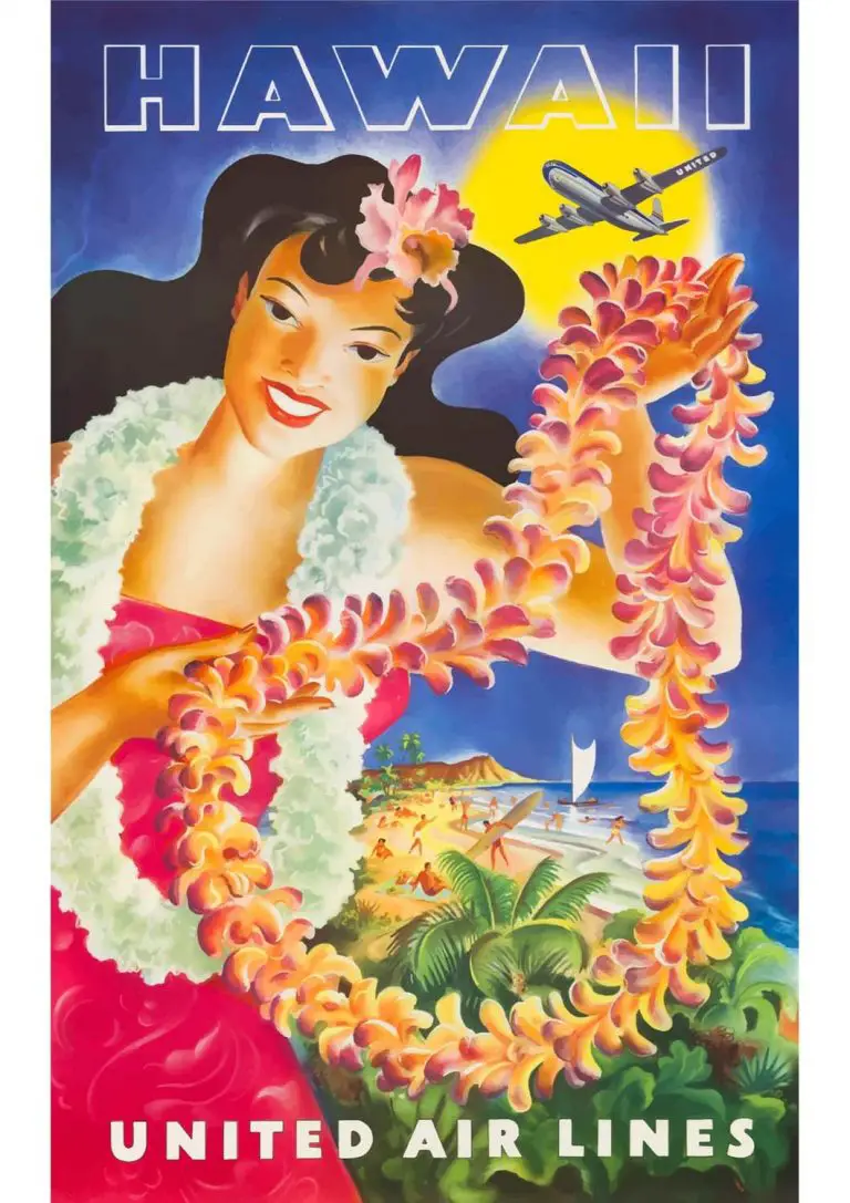 Poster Vintage Havai para imprimir