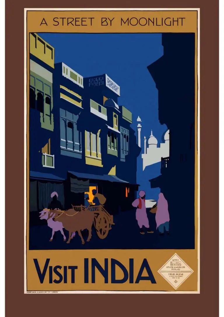 Poster Vintage Índia para imprimir