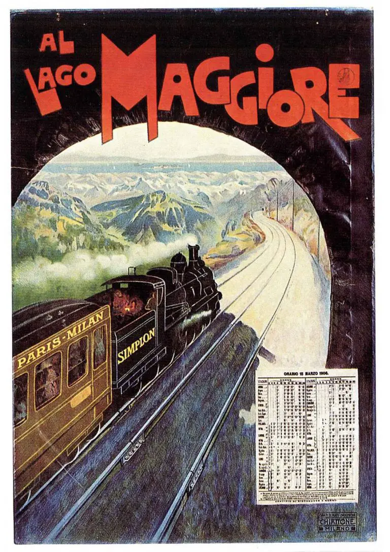 Poster Vintage Lago Maggiore para imprimir