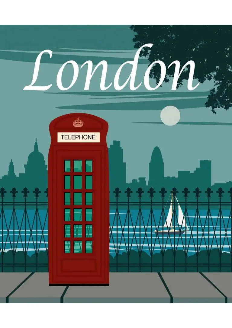 Poster Vintage Londres para imprimir