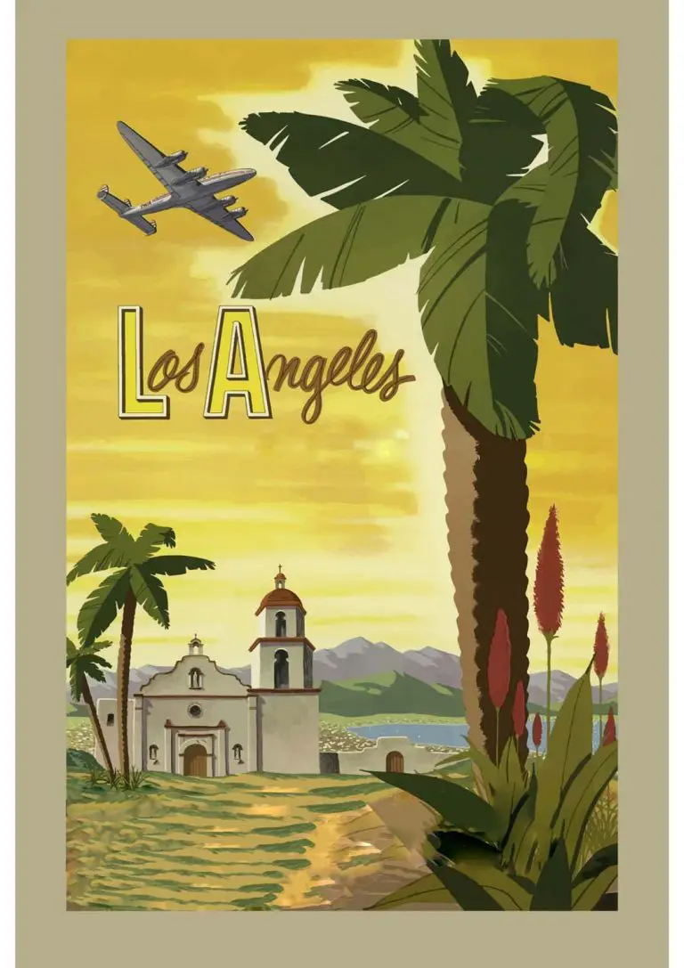Poster Vintage Los Angeles para imprimir