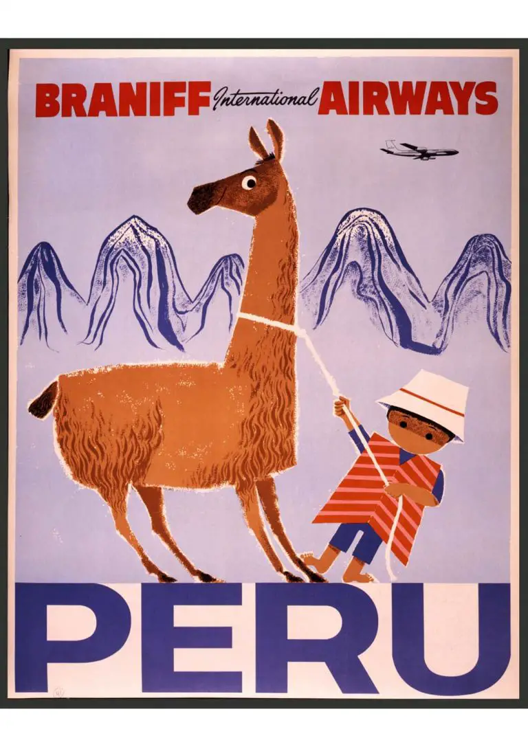 Poster Vintage Peru para imprimir