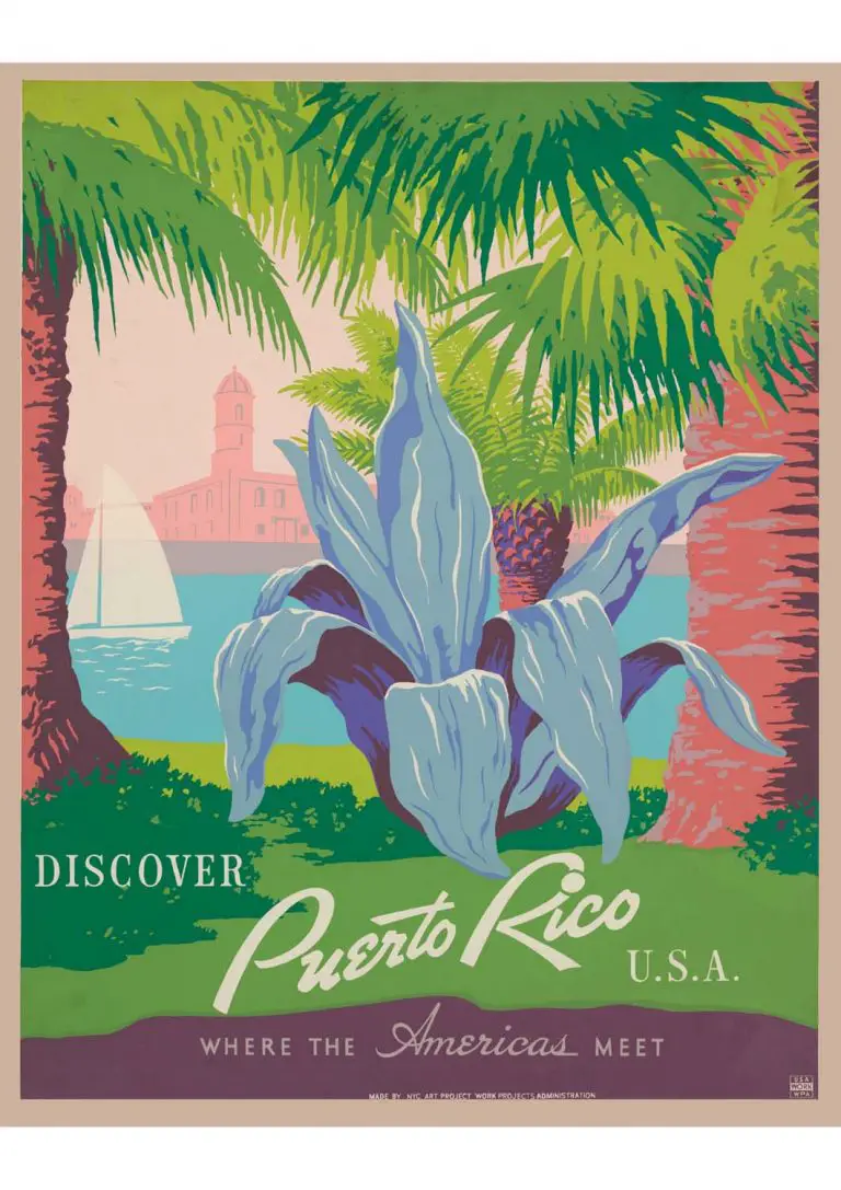 Poster Vintage Porto Rico para imprimir