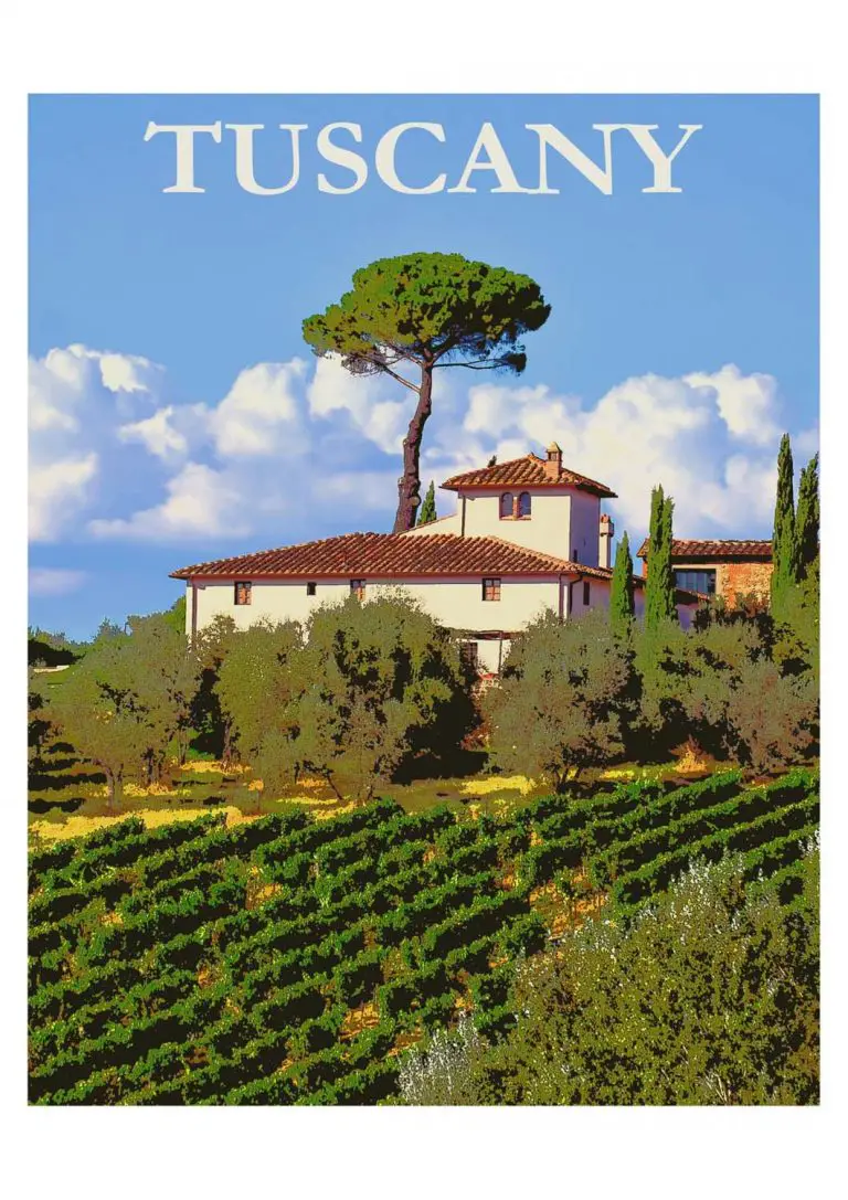 Poster Vintage Toscana para imprimir 2