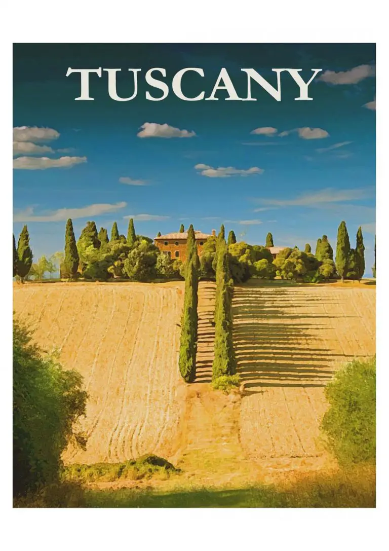 Poster Vintage Toscana para imprimir