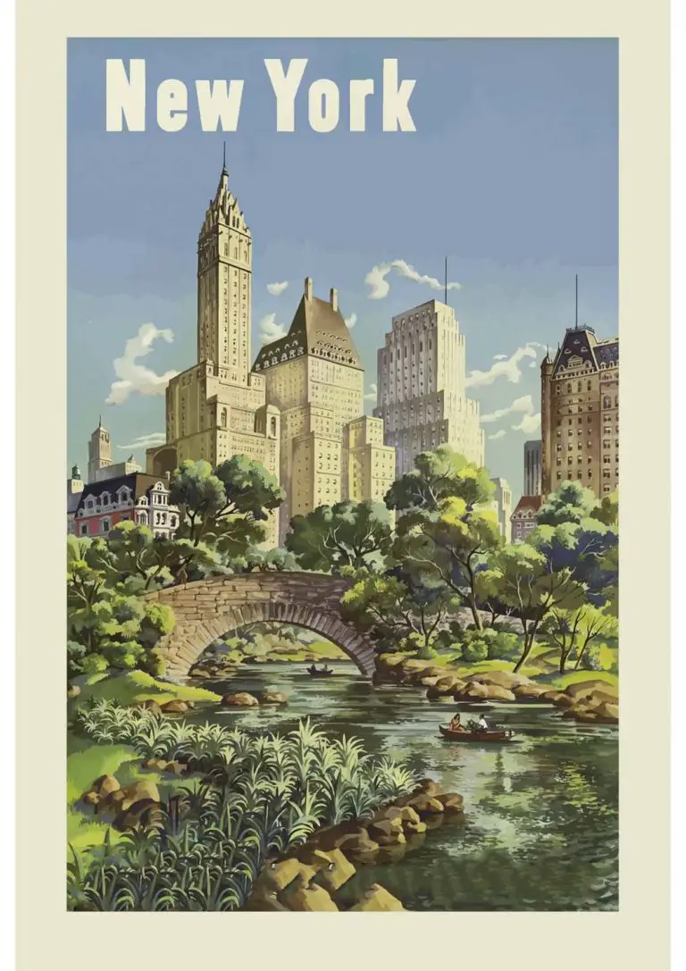 Quadro decorativo vintage New York para imprimir