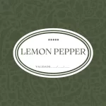 batch Etiqueta Rótulo Tempero Lemon Pepper