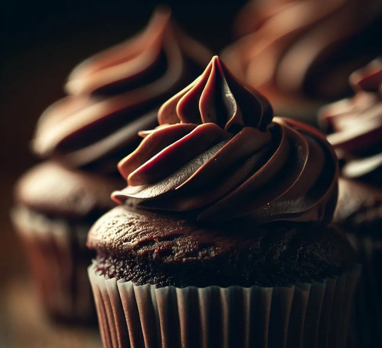 sobremesas Cupcakes de Chocolate